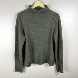 Madewell Donegal Inland Turtleneck Sweater Size XL Green Coziest Yarn Wool K5410